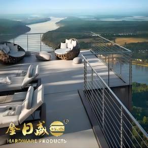 圓管拉絲不鏽鋼陽台